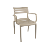 Silla para terraza de bar VELO beige