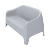 Sofá para terraza DUNA BENCH gris claro