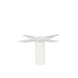Base de la mesa de café ALFA S 50x50 blanco