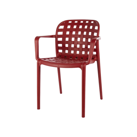 Silla para terraza de bar FILO rojo