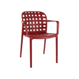 Silla para terraza de bar FILO rojo
