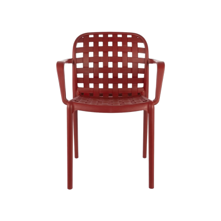 Silla para terraza de bar FILO rojo
