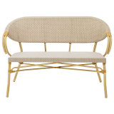 El Banco De Ratán Técnico CAMILLO BENCH beige