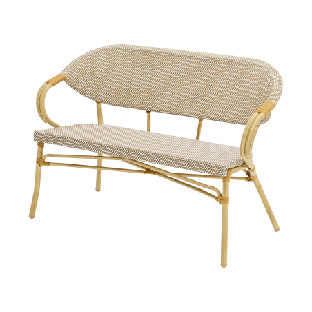 El Banco De Ratán Técnico CAMILLO BENCH beige
