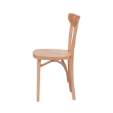 La silla de restaurante de madera BOOMERANG natural