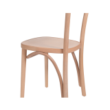 La silla de restaurante de madera BOOMERANG natural