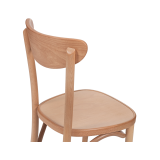 La silla de restaurante de madera BOOMERANG natural