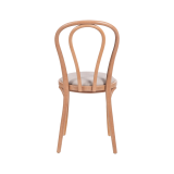 La silla de restaurante de madera MONET 18 asiento beige