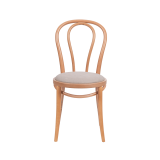 La silla de restaurante de madera MONET 18 asiento beige