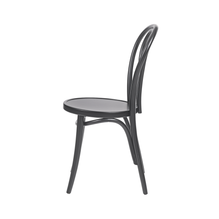 La silla de restaurante de madera MONET 18 Negro