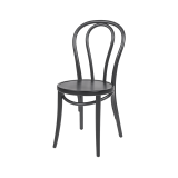 La silla de restaurante de madera MONET 18 Negro