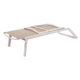 Tumbona de piscina de aluminio RIVIERA beige