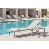 Tumbona de piscina de aluminio RIVIERA champán