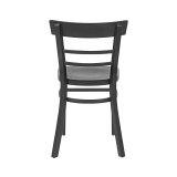 La silla de restaurante de madera EPIC negra