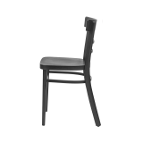 La silla de restaurante de madera EPIC negra