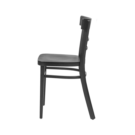 La silla de restaurante de madera EPIC negra