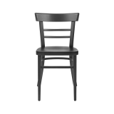 La silla de restaurante de madera EPIC negra