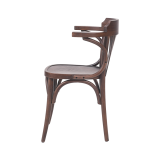 La silla de restaurante de madera LEGEND ARM nogal