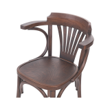 La silla de restaurante de madera LEGEND ARM nogal