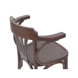 La silla de restaurante de madera LEGEND ARM nogal