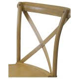 Silla de boda de madera CROSS-BACK WOOD rústico claro