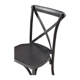 Silla de boda de madera CROSS-BACK WOOD negra