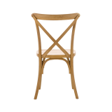 Silla de boda de madera CROSS-BACK WOOD rústico claro