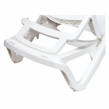 Tumbona de piscina de plástico MARINA blanco