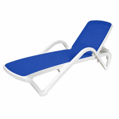 Tumbona de piscina de plástico MARINA azul
