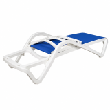Tumbona de piscina de plástico MARINA azul