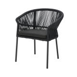 Silla de tecnorratán AUGUSTO antracita