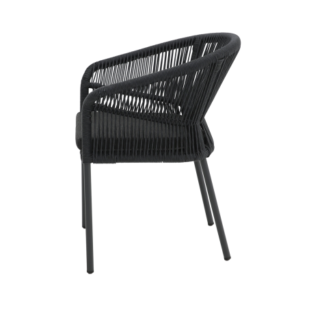 Silla de tecnorratán AUGUSTO antracita