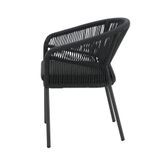 Silla de tecnorratán AUGUSTO antracita