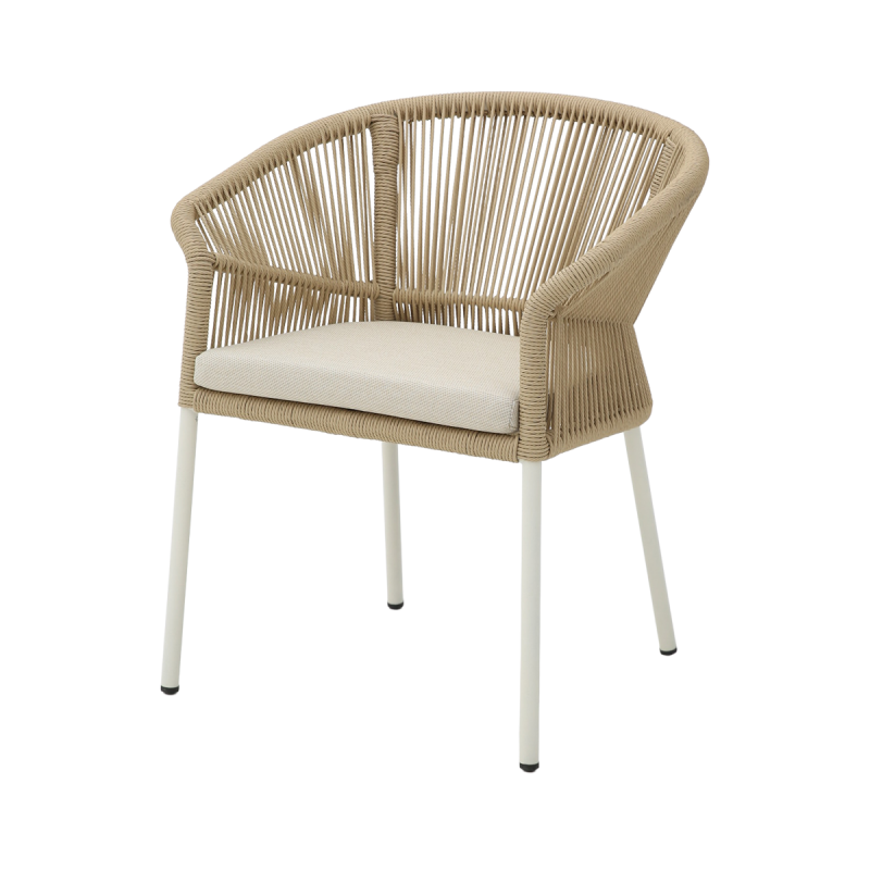 Silla de tecnorratán AUGUSTO beige
