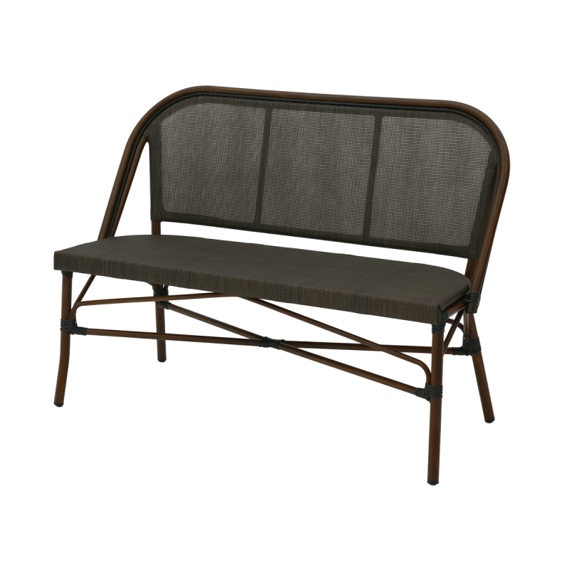 El banco MATTEO BENCH marrón