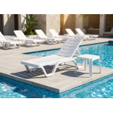 Mesa de piscina SANDY blanca
