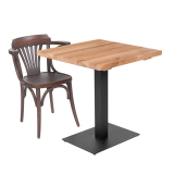 La silla de restaurante de madera LEGEND ARM nogal