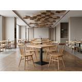 La silla de restaurante de madera STORY natural