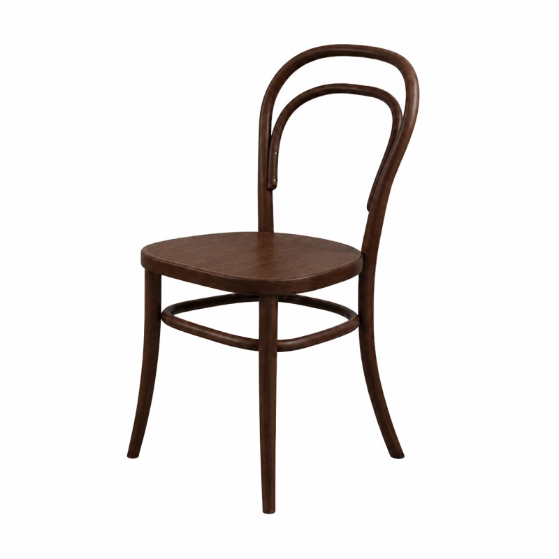 La silla de restaurante de madera ICONIC nogal