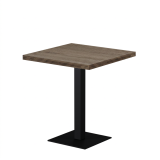 Mesa Da Bistro ALFA S 68x68 roble Sonoma tabac con borde Dark Wood