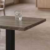 Mesa Da Bistro ALFA S 68x68 roble Sonoma tabac con borde Dark Wood