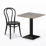 Mesa Da Bistro GIZA 68x68 roble cortona con canto Light Wood