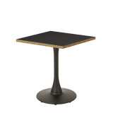 Mesa Da Bistro ARIOSO 68x68 antracita con borde Multiplex