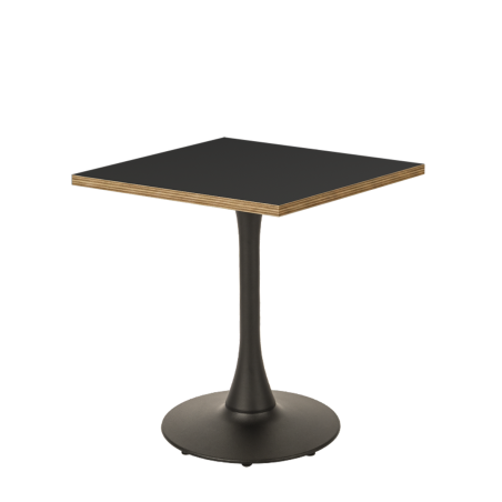 Mesa Da Bistro ARIOSO 68x68 antracita con borde Multiplex