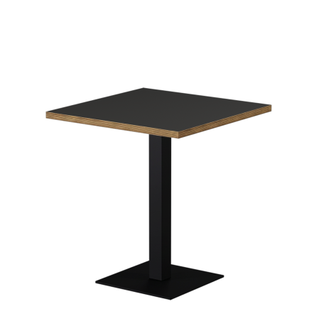 Mesa Da Bistro ALFA S 68x68 antracita con borde Multiplex