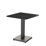 Mesa Da Bistro IMPERIO 68x68 antracita con canto Matt Black