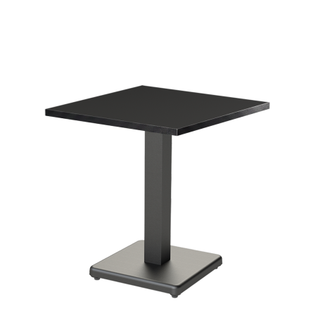 Mesa Da Bistro IMPERIO 68x68 antracita con canto Matt Black