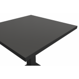 Mesa Da Bistro IMPERIO 68x68 antracita con canto Matt Black