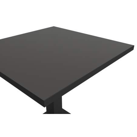 Mesa Da Bistro IMPERIO 68x68 antracita con canto Matt Black