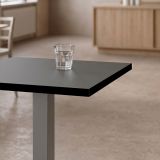 Mesa Da Bistro IMPERIO 68x68 antracita con canto Matt Black